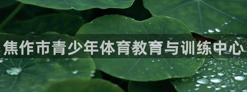 MK体育官方正版app娱乐网站：焦作市青少年体育教育与训练中
