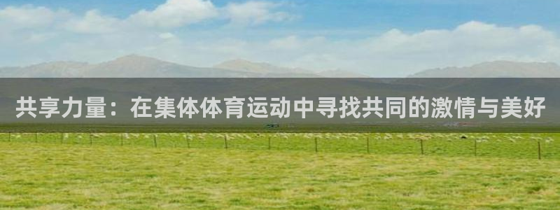  mk体育倒闭了吗知乎：共享力量：在集体体育运动中寻找共同的激
